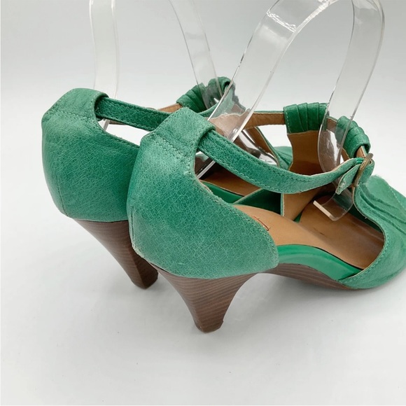 COPY - Miz Mooz Whitley Green Leather Peep Toe Heel - Picture 5 of 6